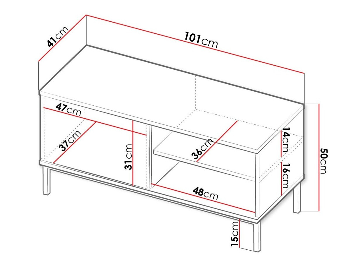 TV-meubel Lomsore 100 (Wit)