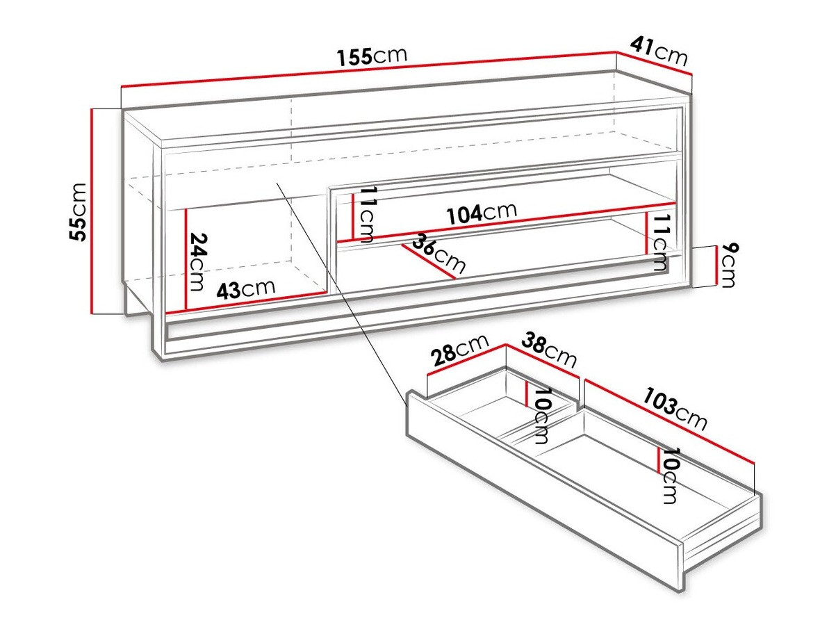 TV-meubel Luliru 128