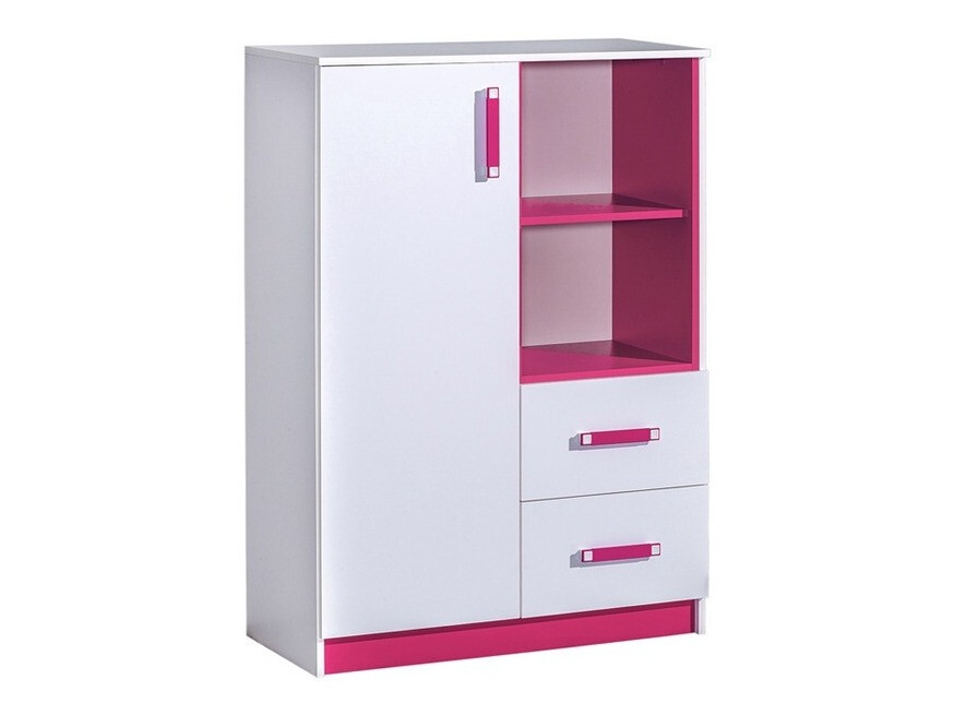 Ladekast Lorlare 105 (Wit + Roze)