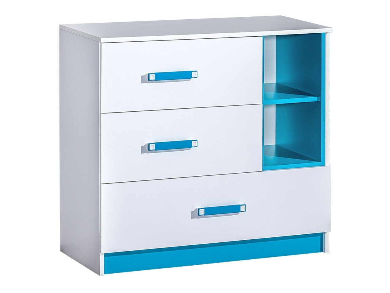 Ladekast Lorlare 108 (Wit + Turquoise)