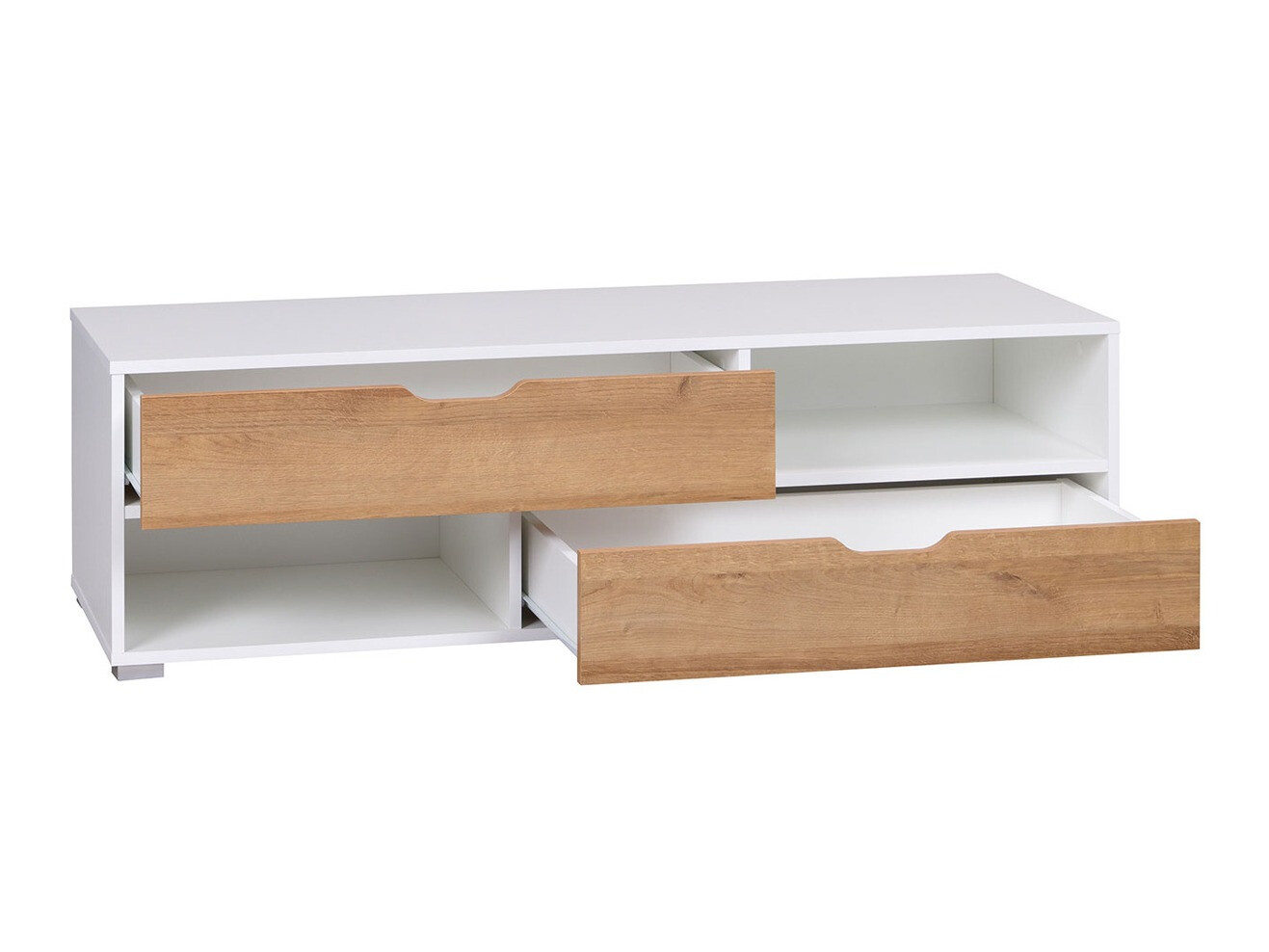 TV-meubel Providence 137 (Grafiet + Artisan eiken + Wit)