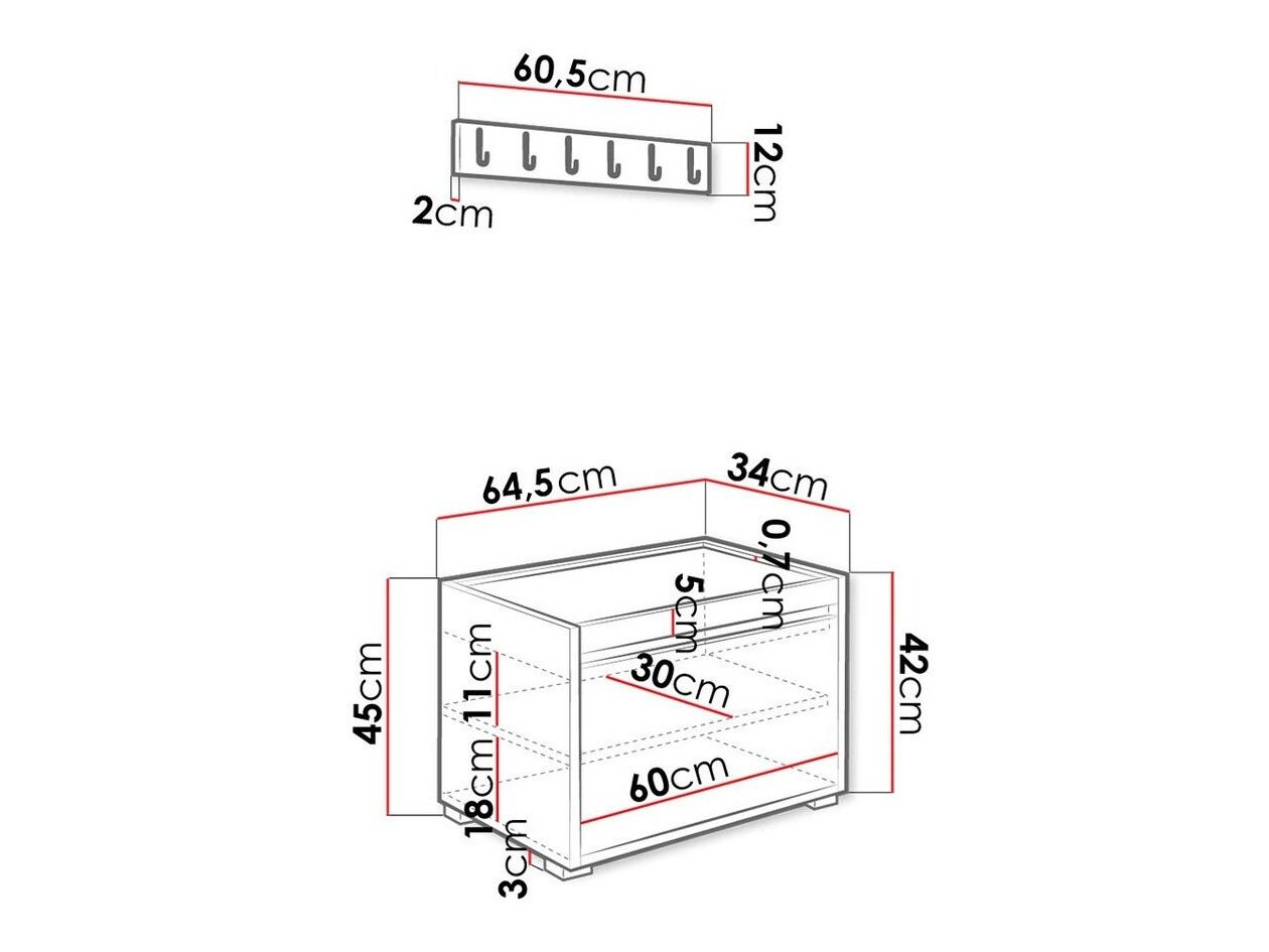 Gangmeubelset Comfivo Pinus IX (Wit + Soft 017)