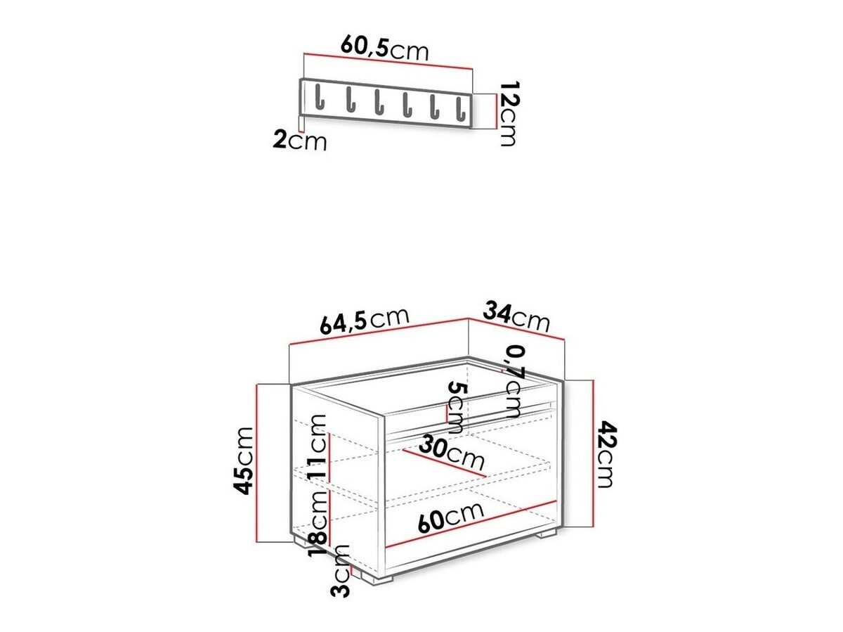 Gangmeubelset Comfivo Pinus VII (Wit + Manila 11)