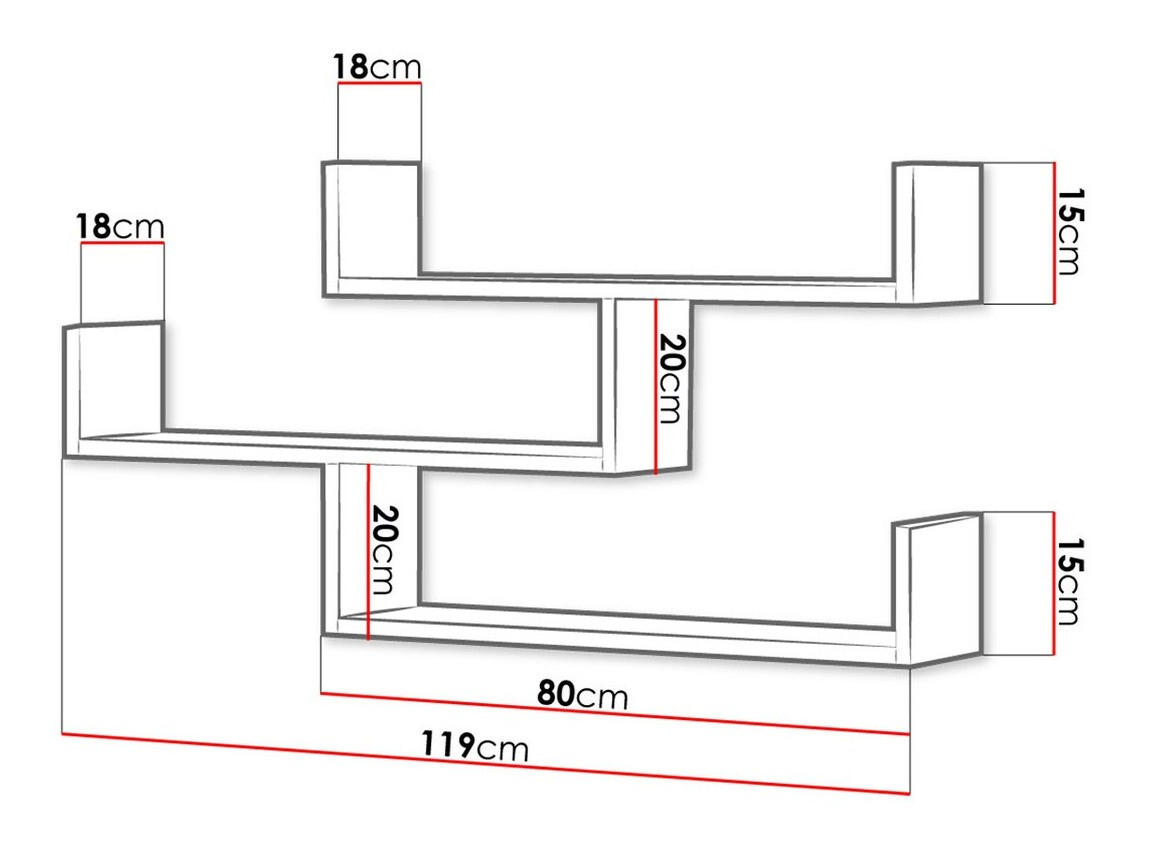 Wandplank Sarasota 104 (Wit)