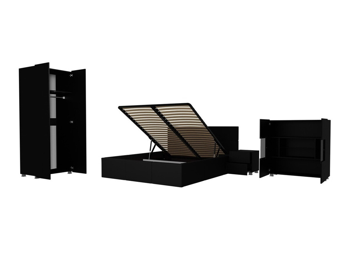 Slaapkamer set Tivdalu 130 (Eco leder Soft 020)