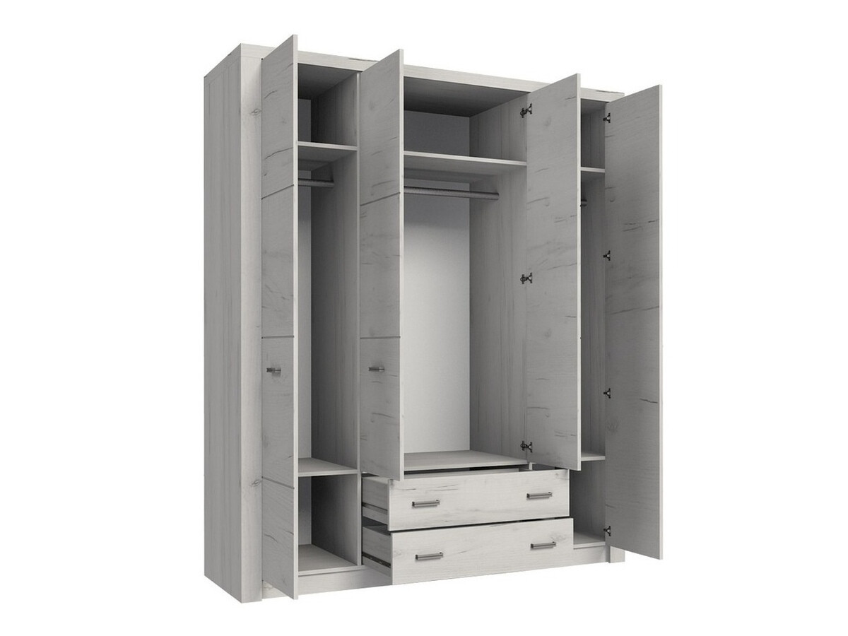 Slaapkamer set Serfeno 120 (Ambachtelijk wit)