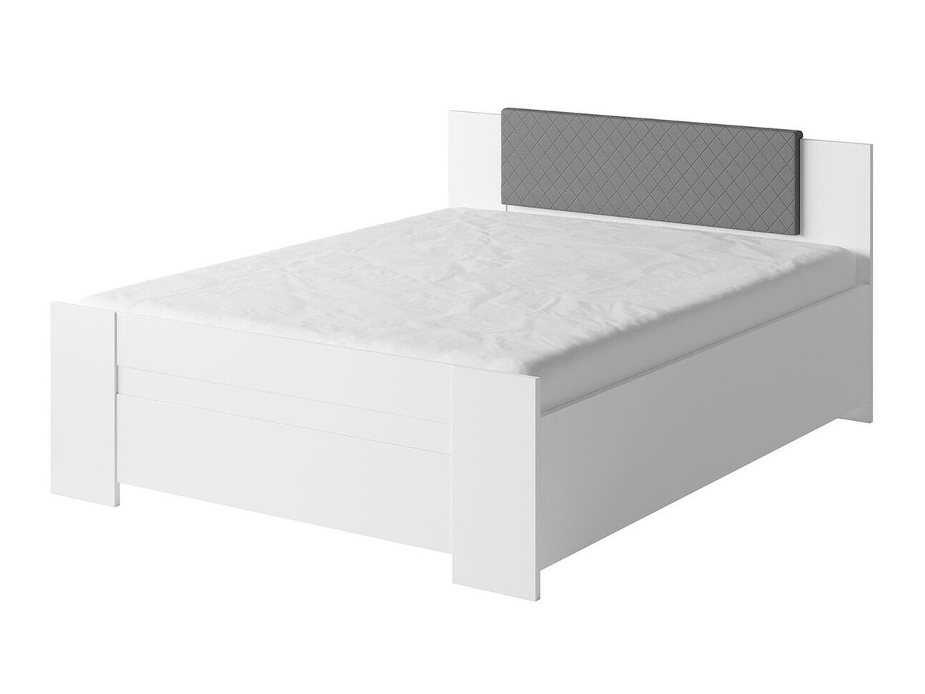 Slaapkamerset Catromi 115 (Wit + Soft Pik 029)