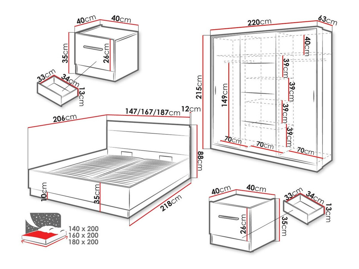 Slaapkamerset Livsori 109