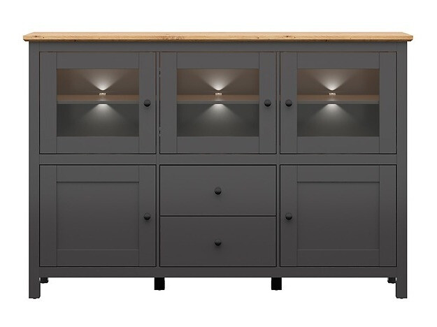 Ladekast Sordoro 103 (Grafiet + Artisan eiken)