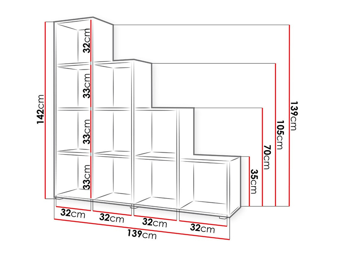 Boekenkast Sarasota 111 (Sonoma eik)
