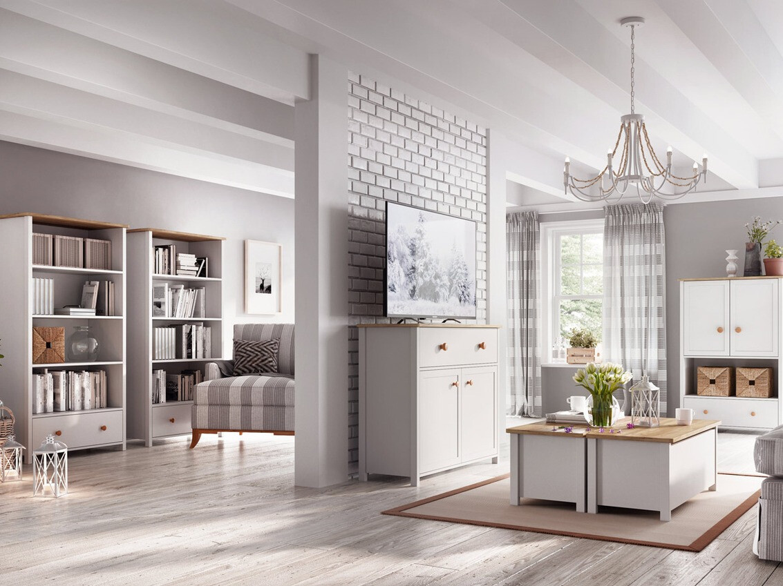 Opbergdoos Romelbo 143 (Wit + Eiken)