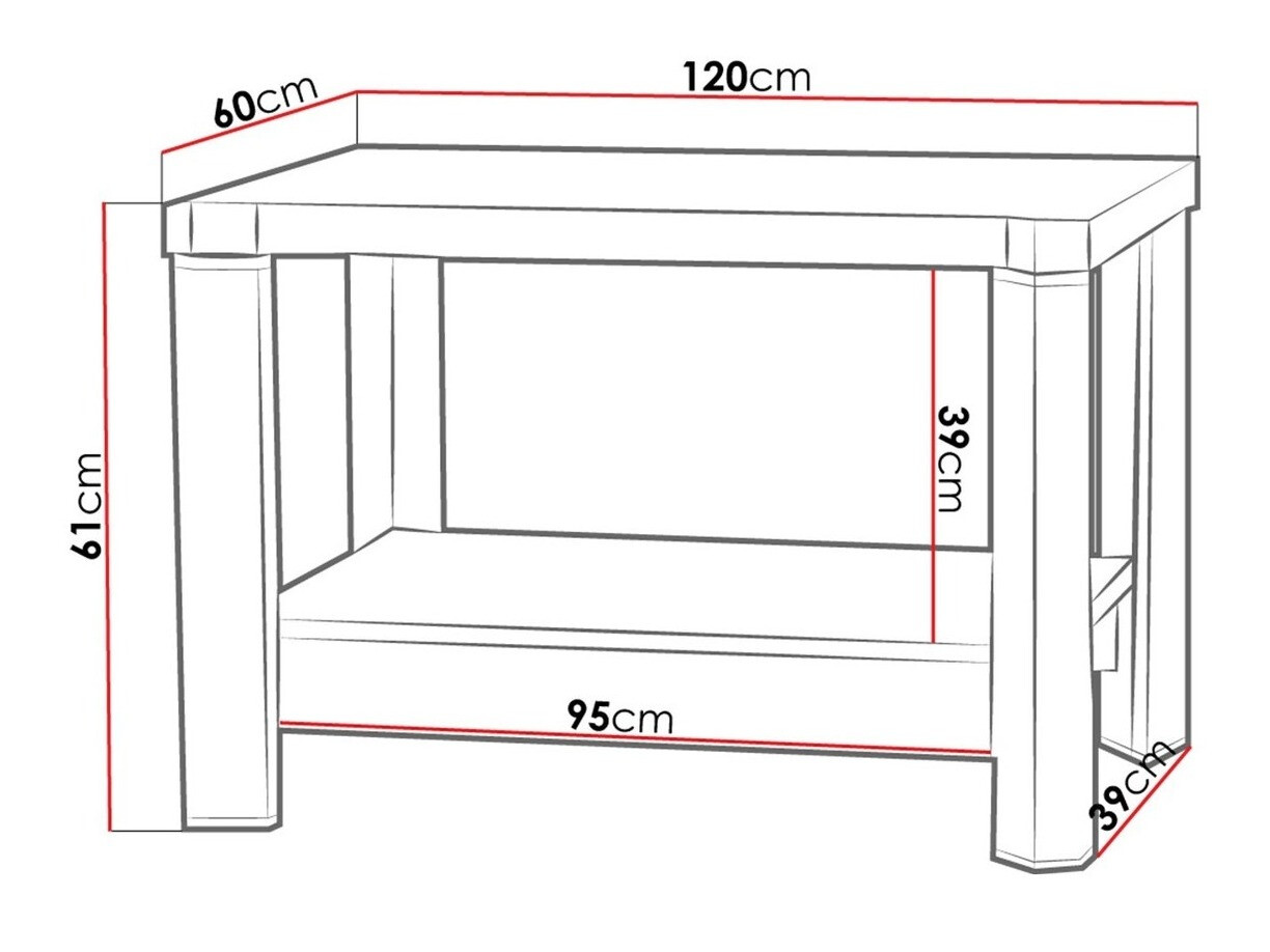 Salontafel Lorelie 114 (Truffel eiken)