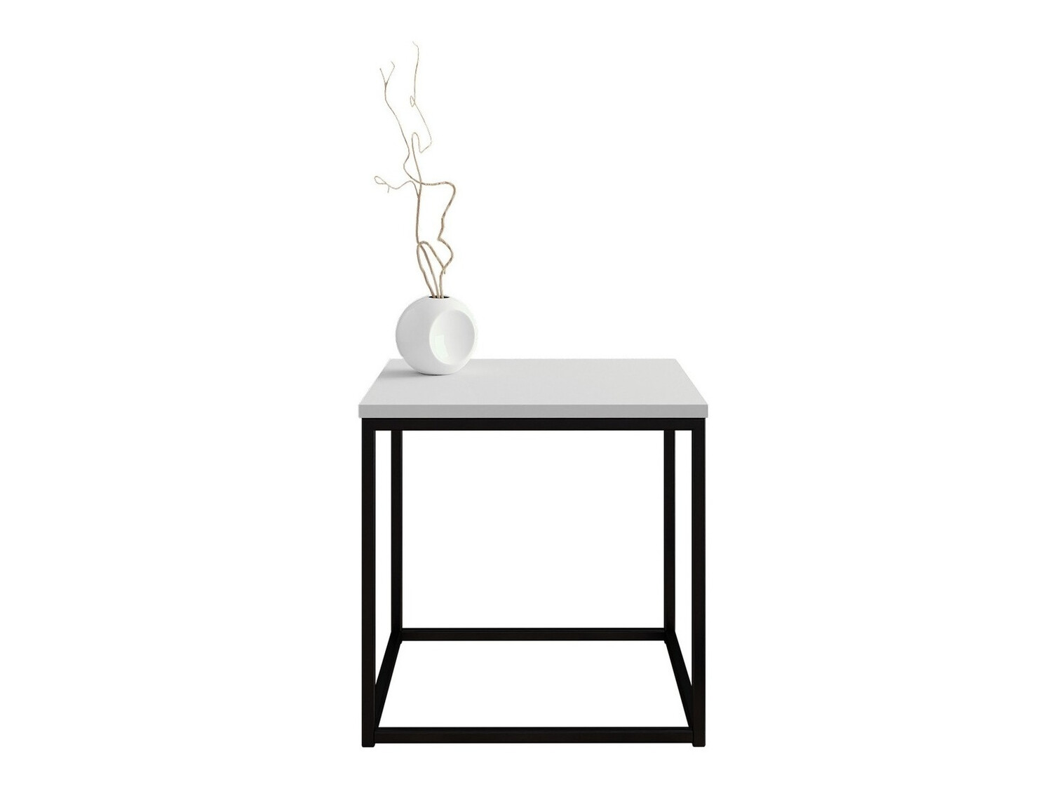 Salontafel Germantown 106 (Matzwart + Glanzend wit)
