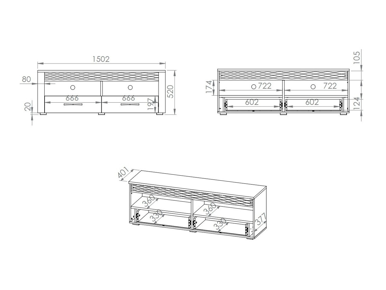TV-meubel Noleliu 102