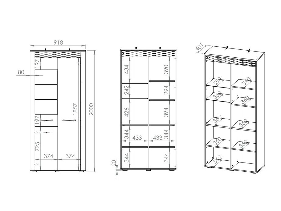 Boekenkast Flonole 103