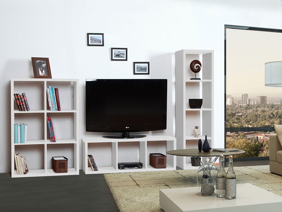 Boekenkast Levnova 101 (Wit)