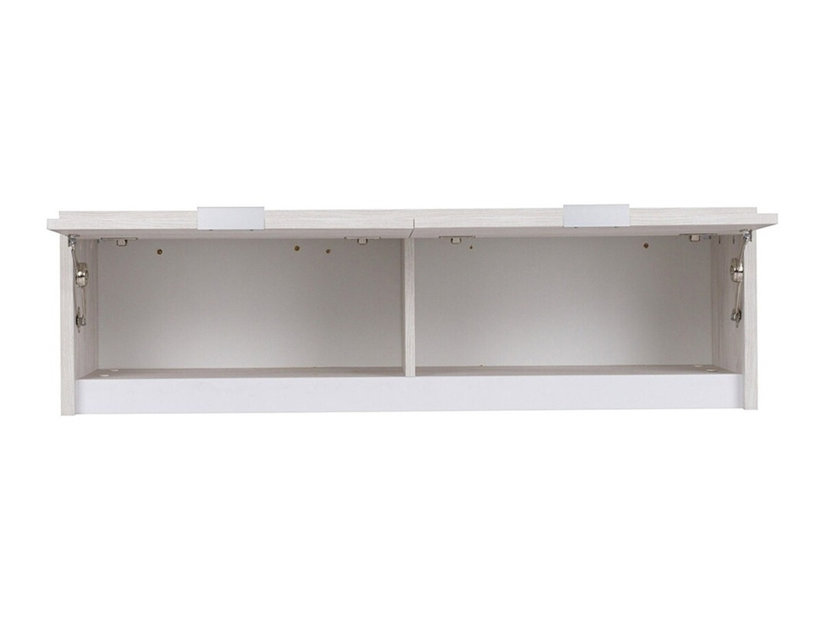 Wandkast Fivelbo 111 (Klooster eik + Glanzend zwart)