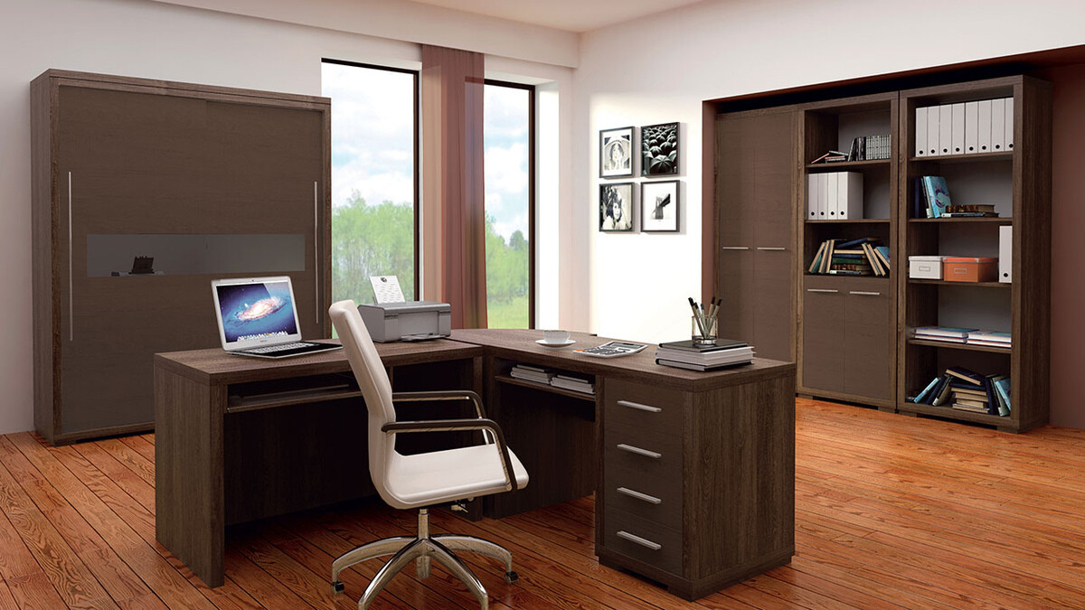 Boekenkast Fiomeri 124 (Eik santana donker)