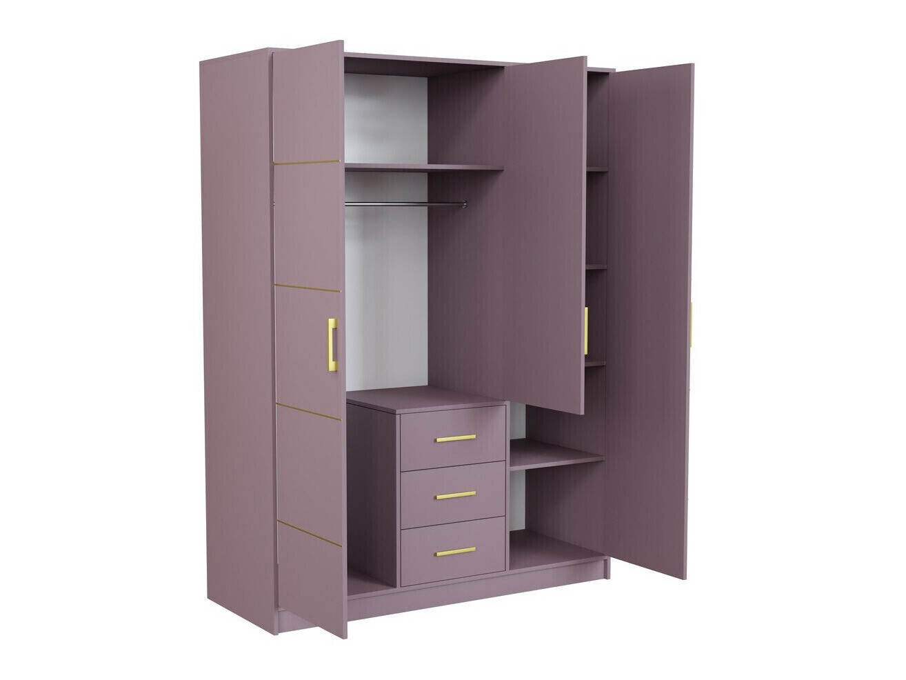 Slaapkamer set Dortivu 154 (Paars + Inari 96)