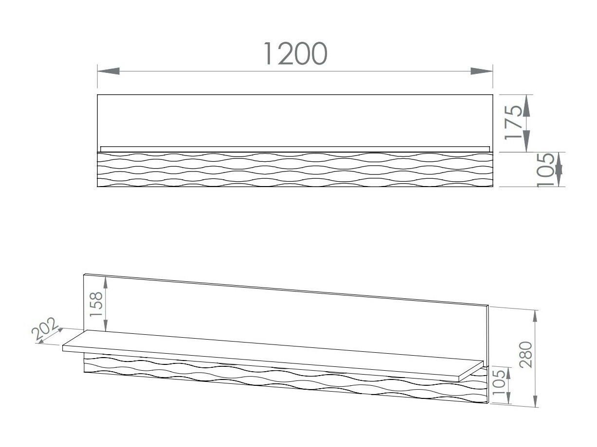 Wandplank Noleliu 103