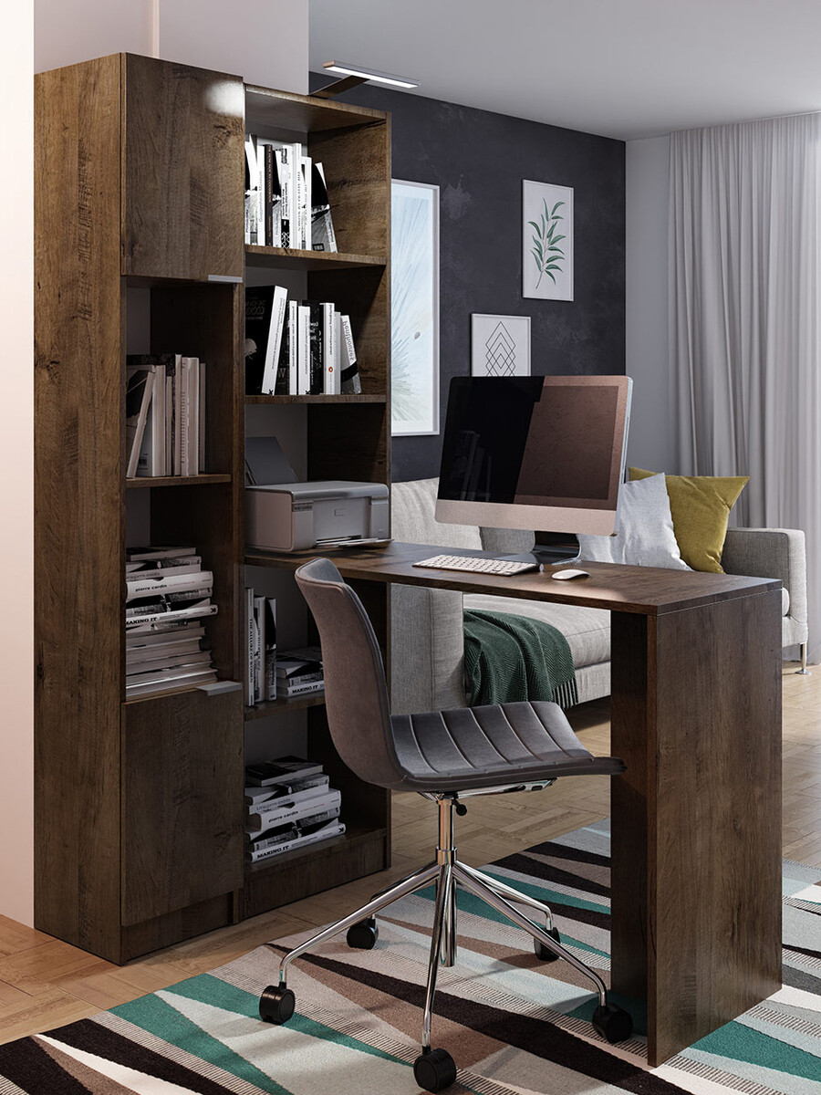 Boekenkast Dover 112 (Donker essen)