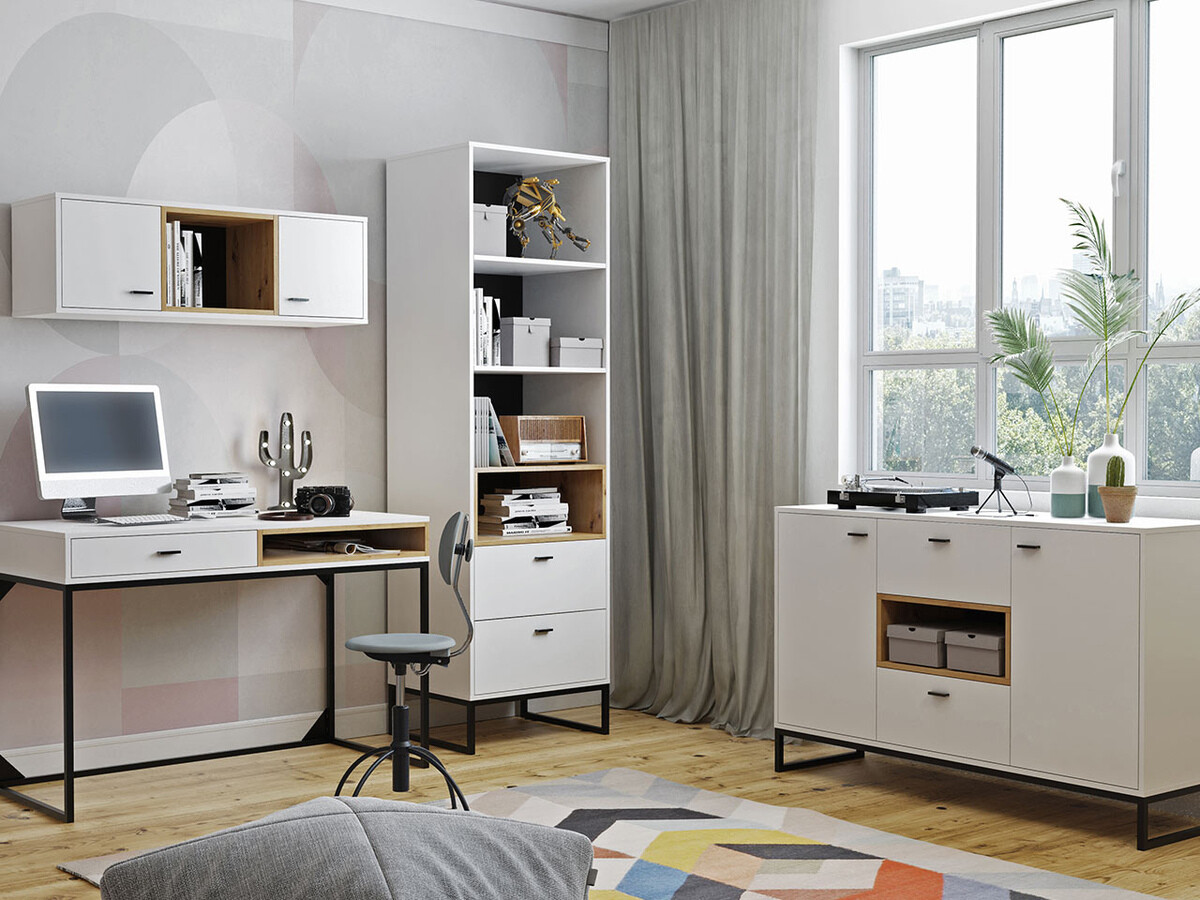 Thuiskantoorset Baltesi 116 (Wit + Artisan eiken)