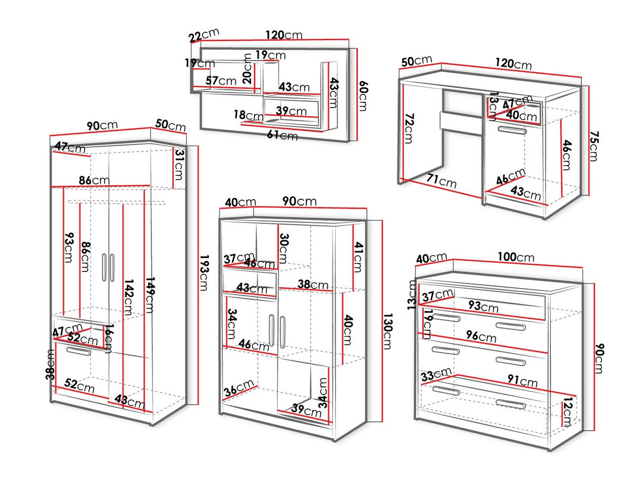 De reeks van de kinderkamer Veravie 124