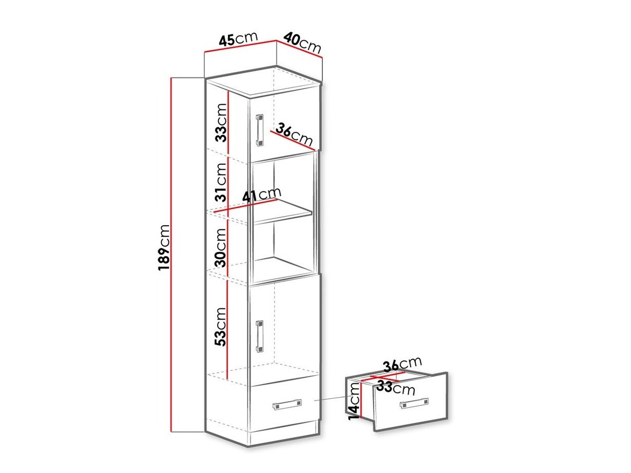 Boekenkast Sorviru 104 (Wit + Turquoise)