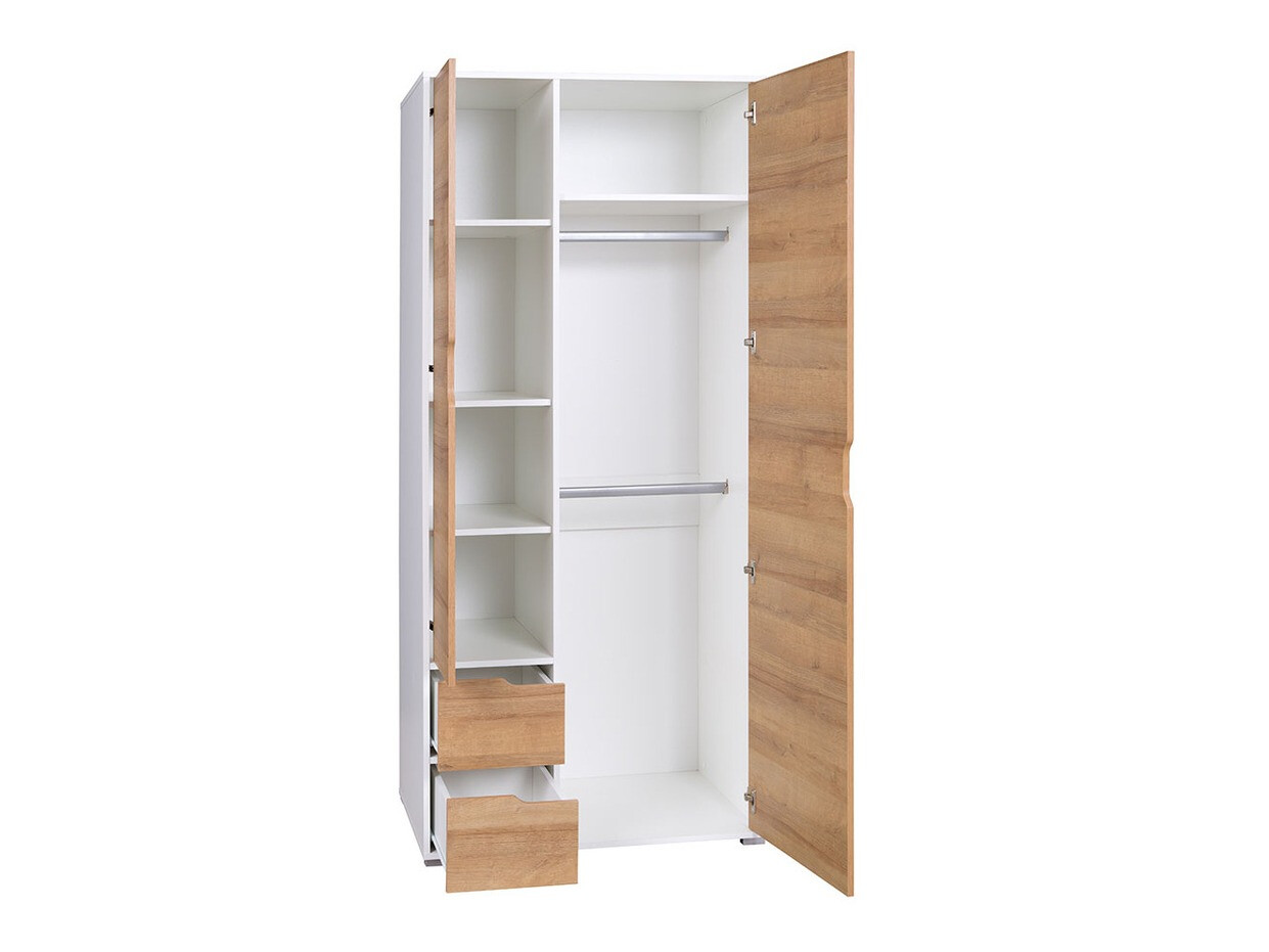 Meubelset Providence H115 (Grafiet + Artisan eiken + Wit)