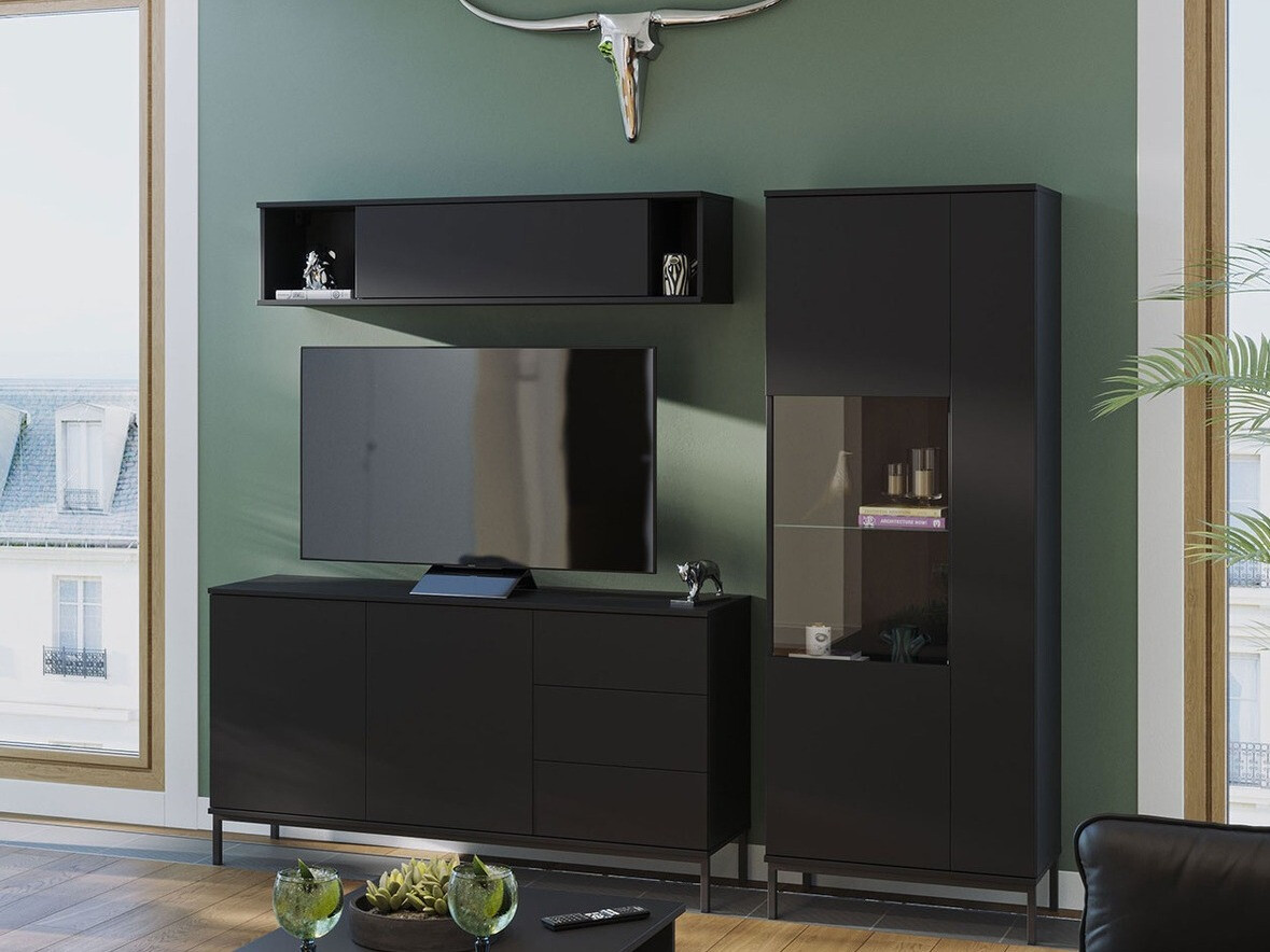 Wandplank Lomsore 105 (Zwart)