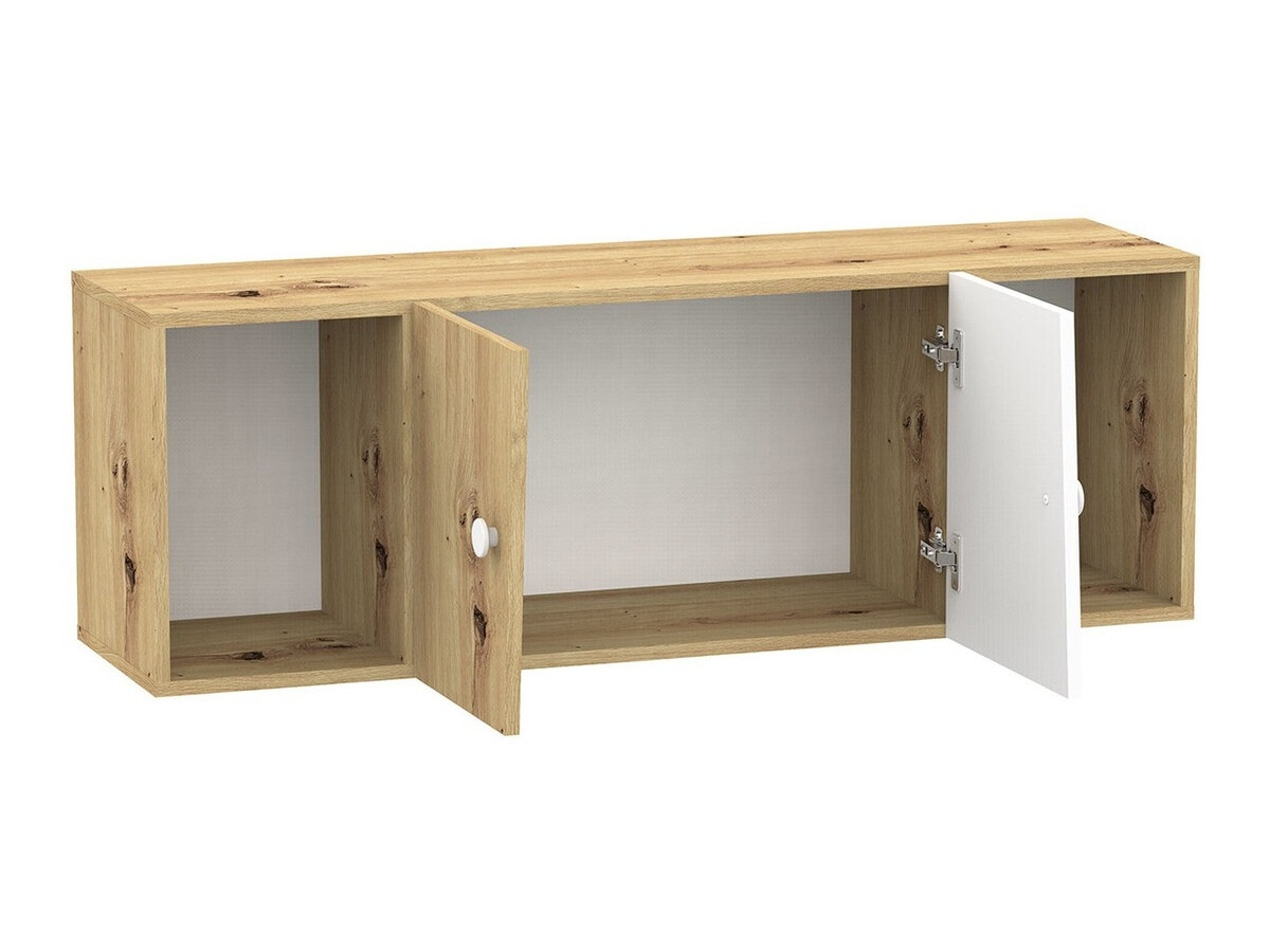 Meubelset Almira 114 (Artisan eiken + Wit + Grijs)