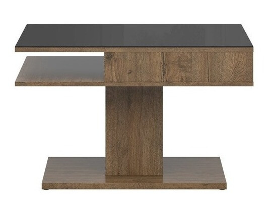 Salontafel Boston 208 (April eiken + Zwart)