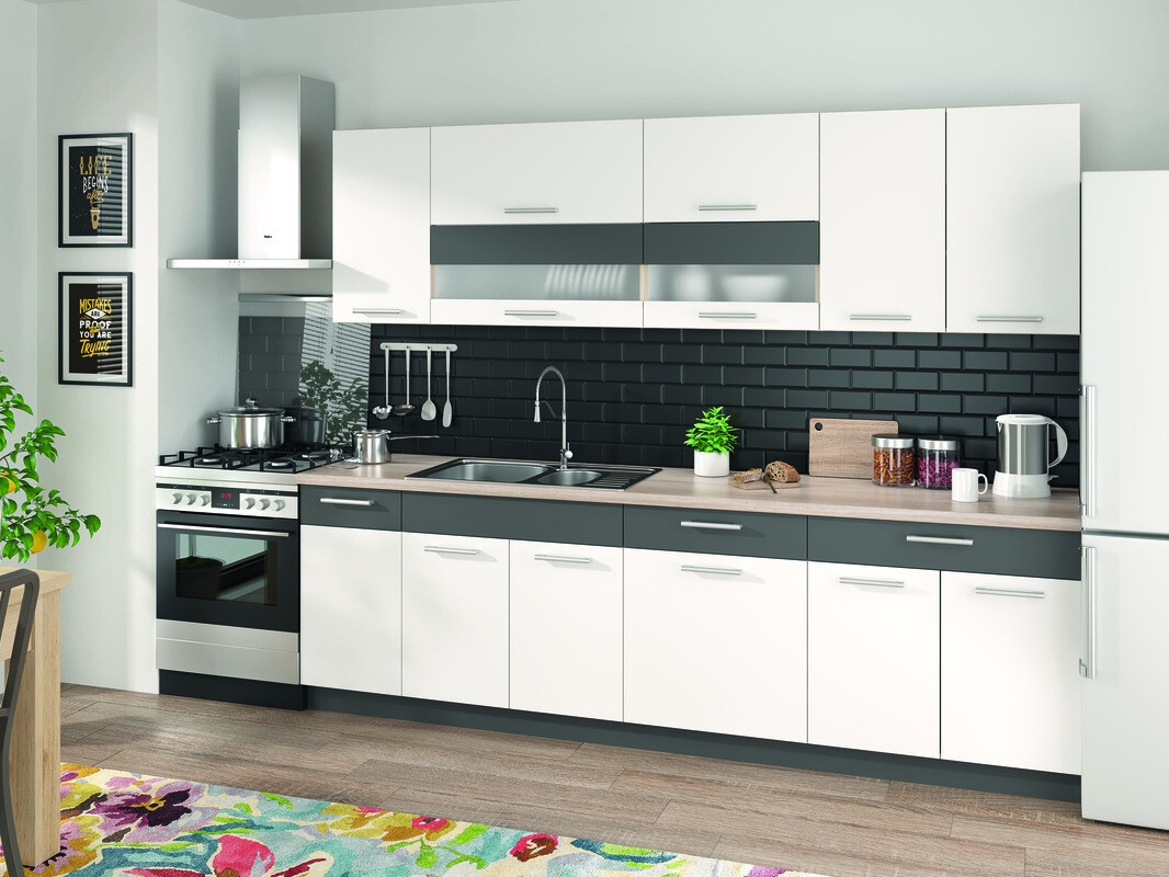 Modulaire spoelbakkast met deuren Mode White 115