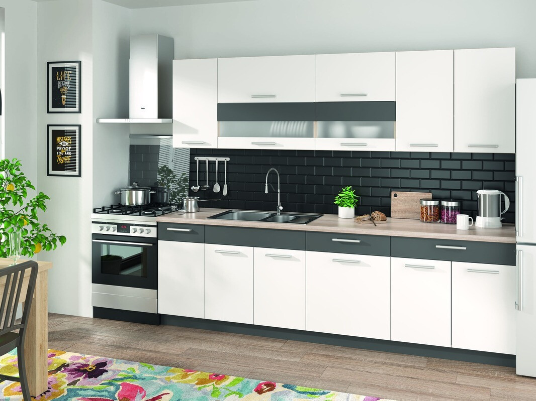 Modulaire spoelbakkast met deuren Mode White 116