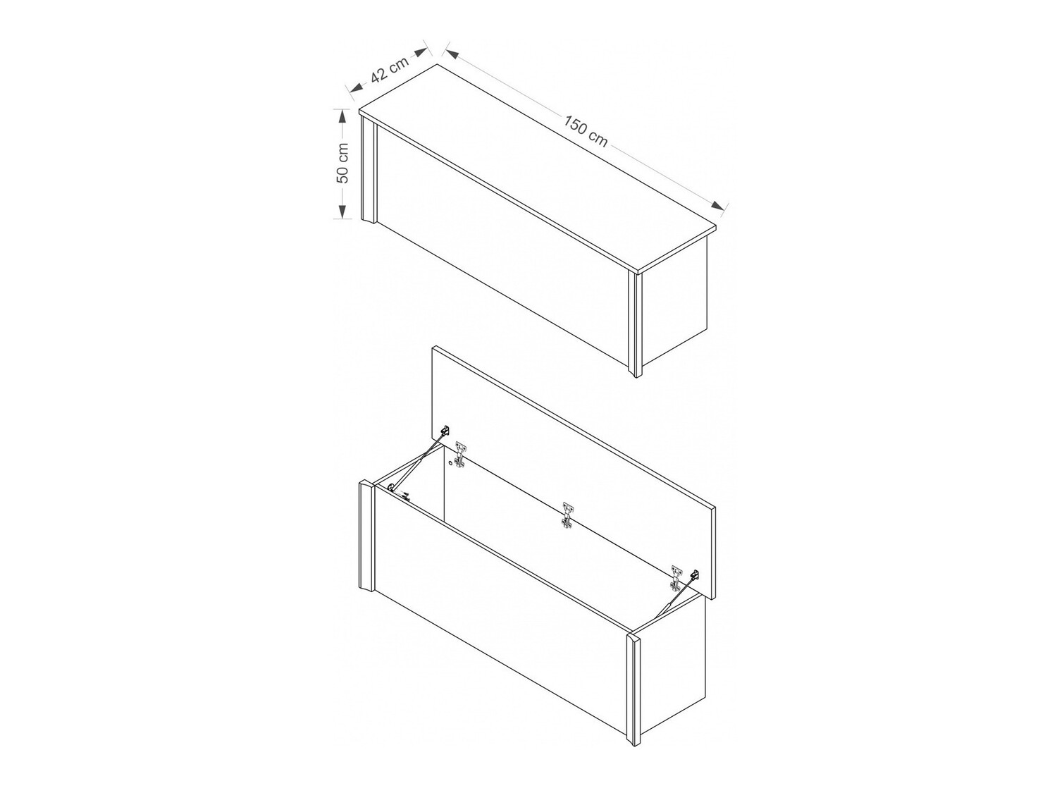 Opbergdoos Elialo 116 (Donker Sonoma eik)