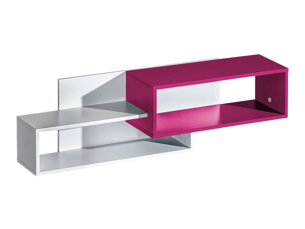 Wandplank Sorviru 105 (Wit + Roze)