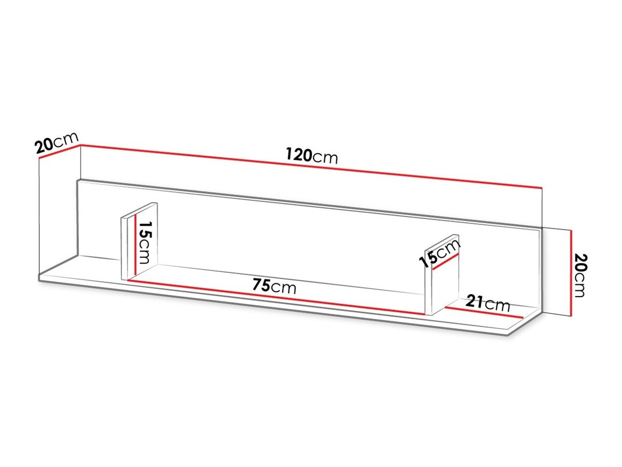 Wandplank Tolfere 101