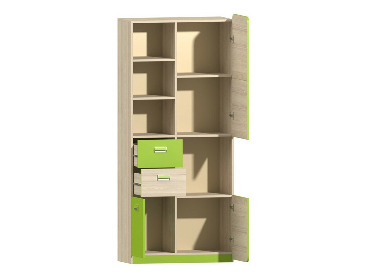 Boekenkast Ophmora 106 (Eiken + Wit)