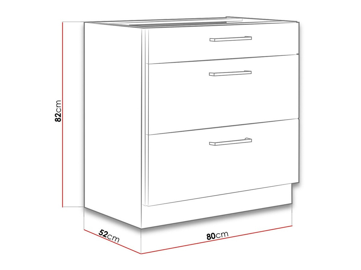 Modulaire kast met lades Wood Grey 123