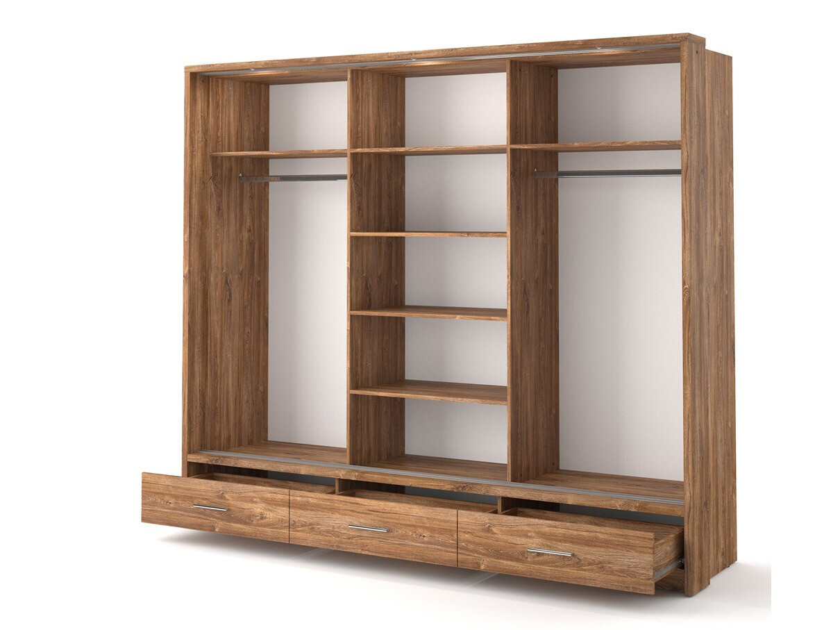 Kledingkast Fresno 100 (Stirling eik)