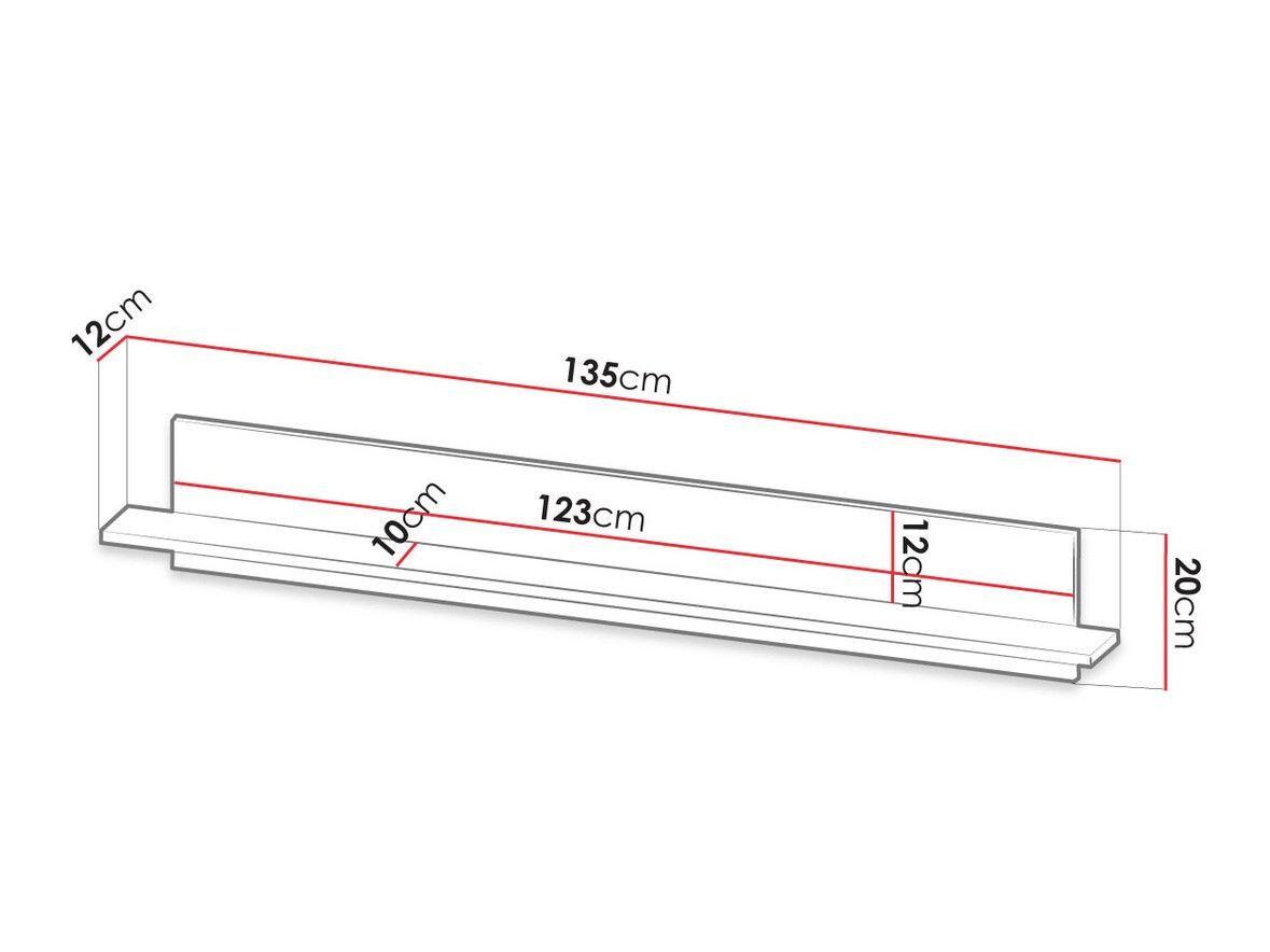 Wandplank Ferenou 104