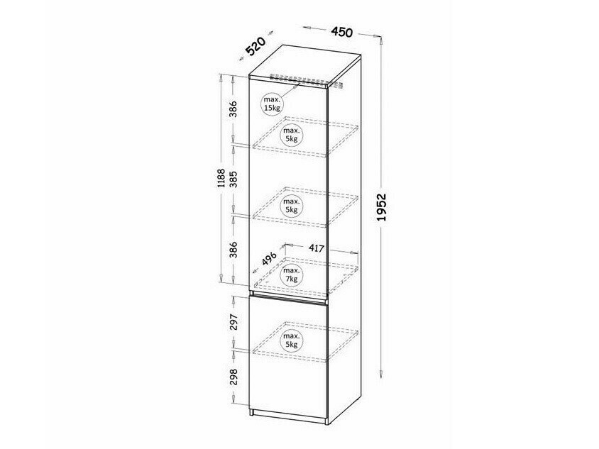 Boekenkast Evaropha 101 (Wit)