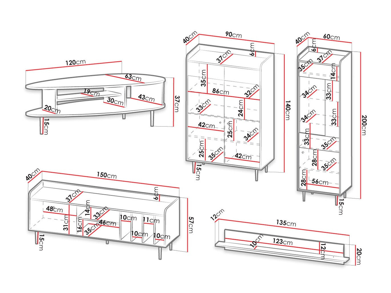 Woonkamerset Ferenou 112