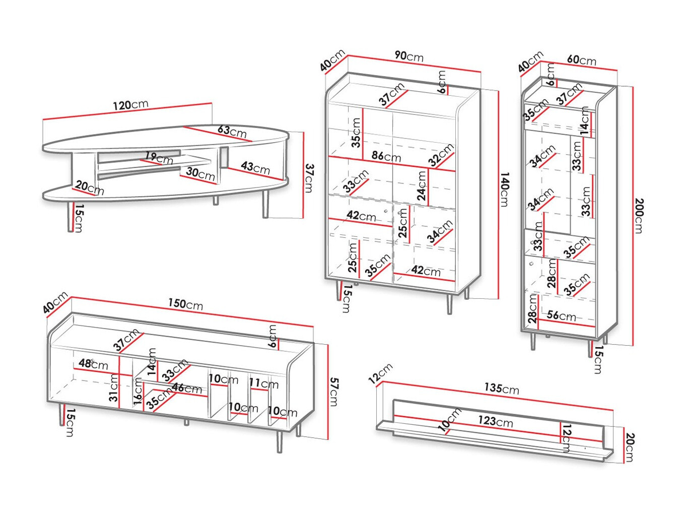 Woonkamerset Ferenou 112
