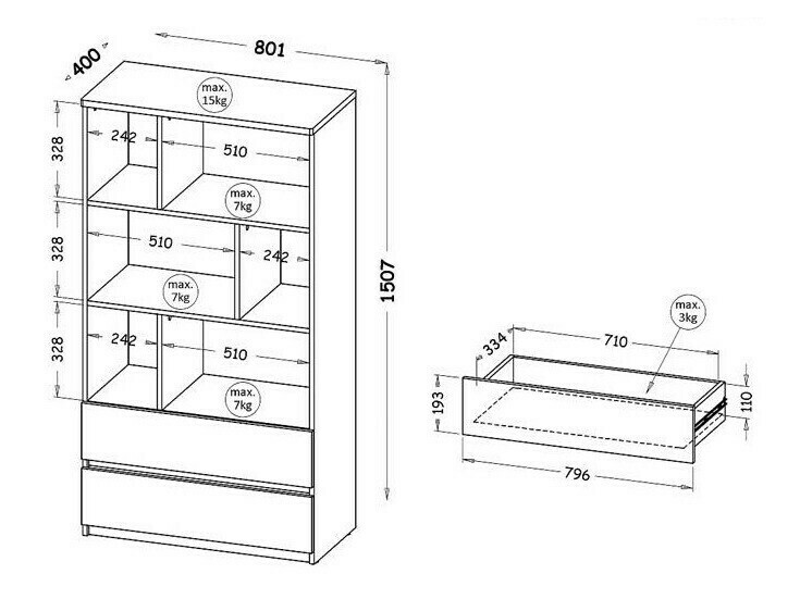 Boekenkast Evaropha 103 (Wit)