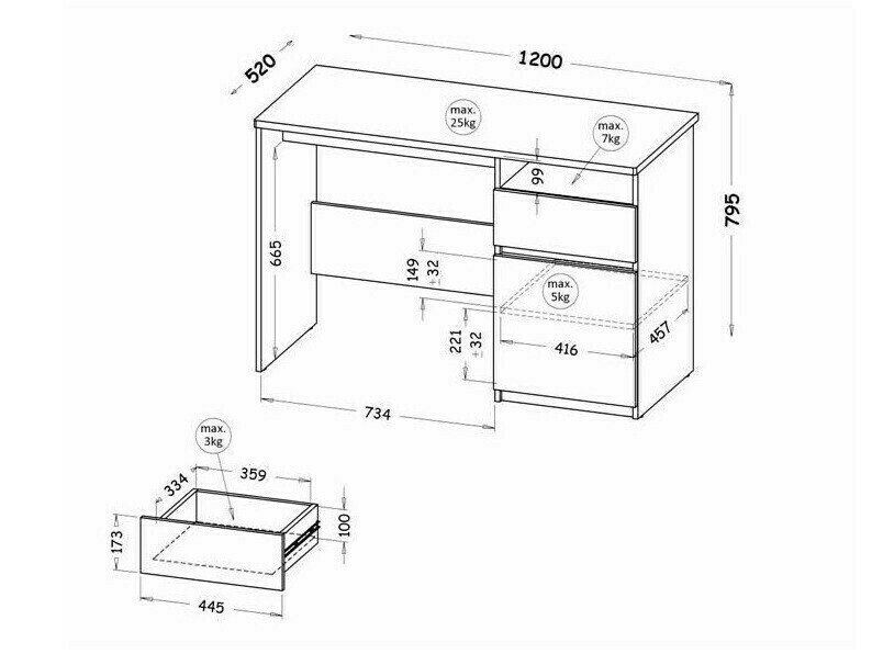 Bureau Evaropha 106 (Wit)