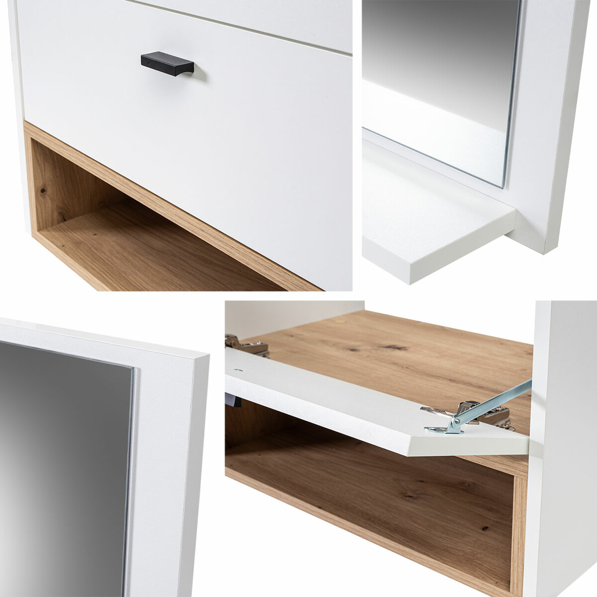 Badkamerset Baltesi 101 (Wit + Artisan eiken)