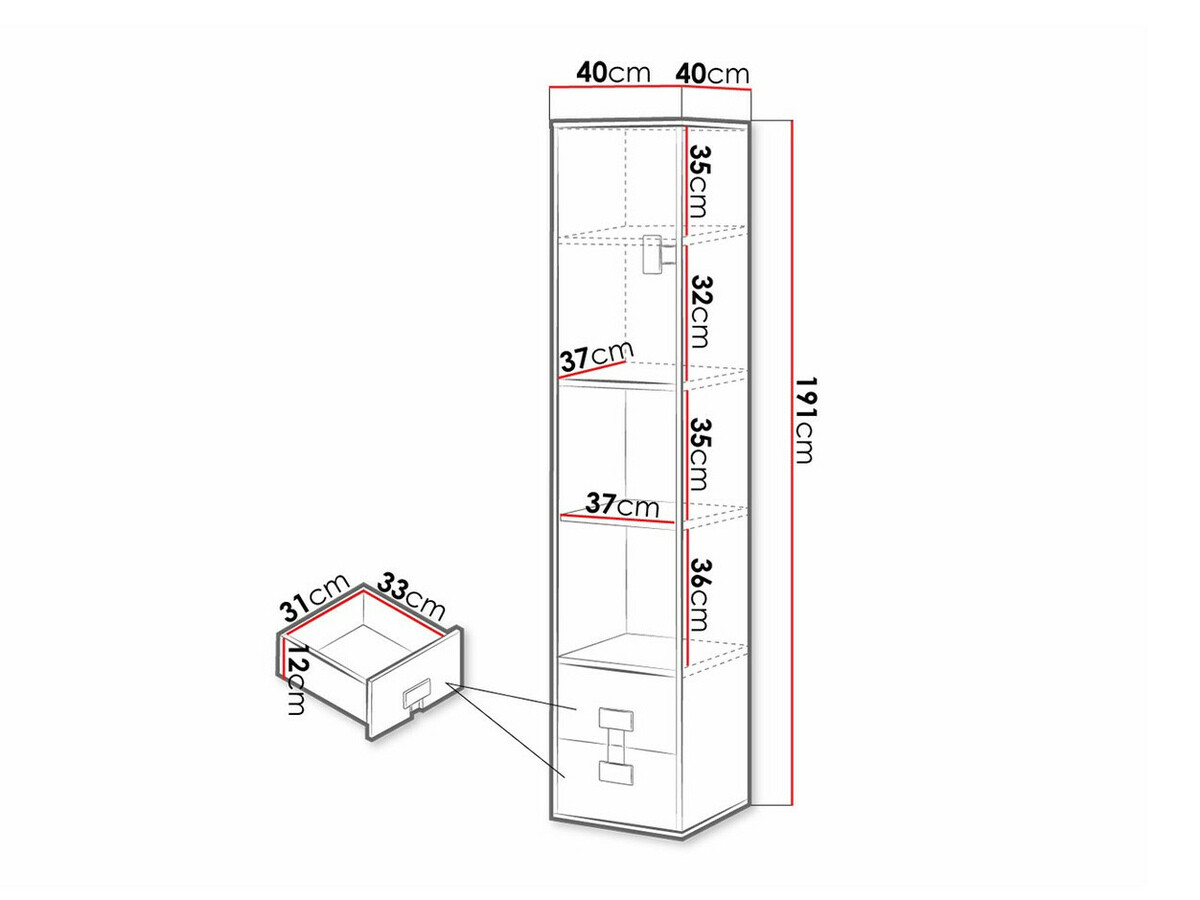 Boekenkast Florevi 111 (Artisan eiken)