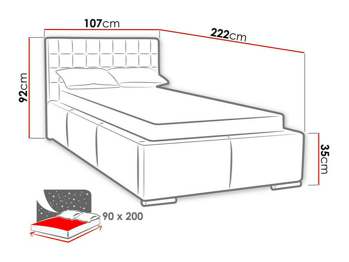 Bed Baltimore 104 (Soft 029)