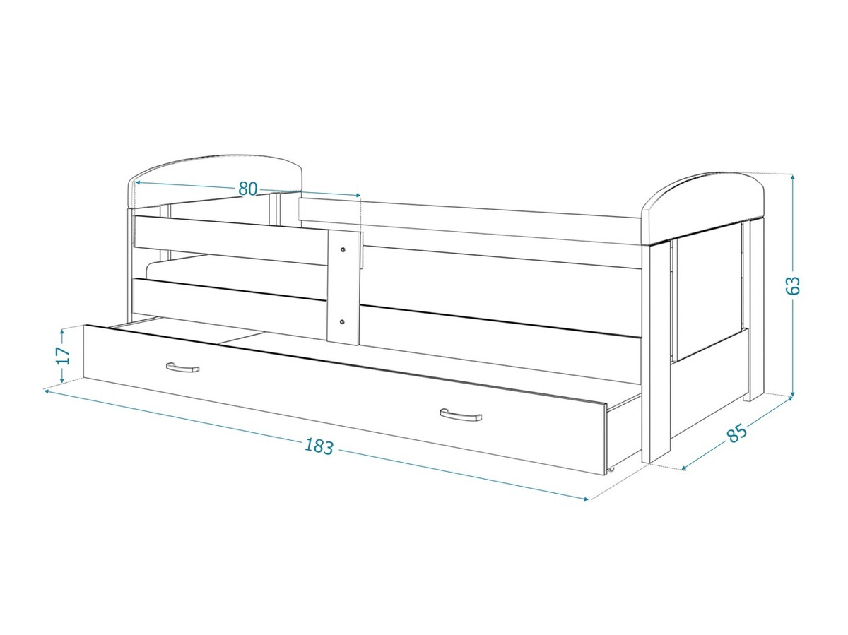 Bed Tentive 100 (Sonoma eik)